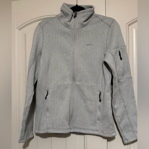 Patagonia Ribbed Fleece Light Grey Jacket Women’s M